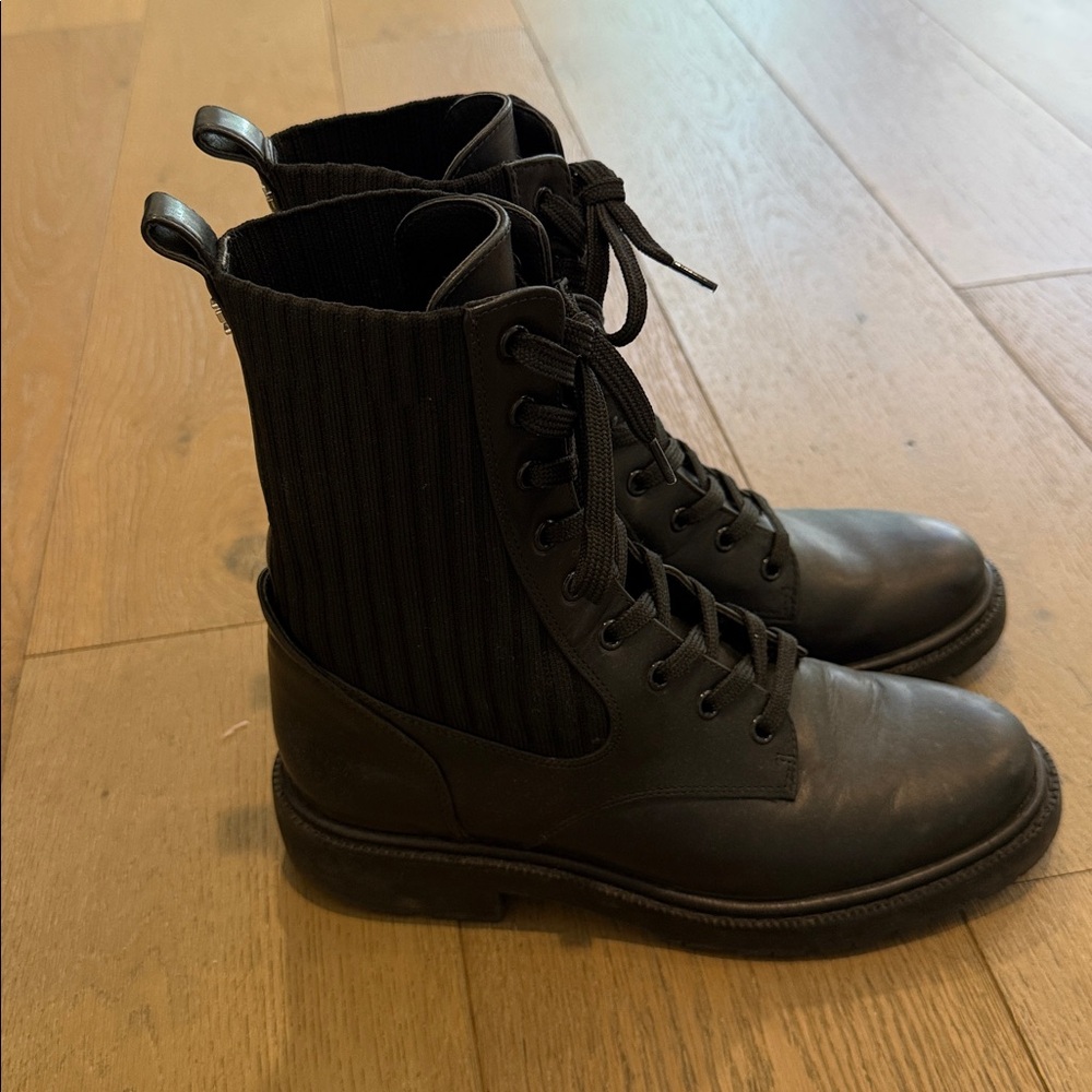 Sam Edelman Black Combat Boots